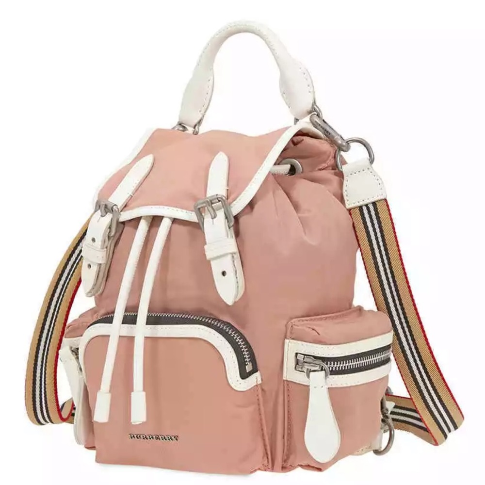 ISO Burberry Rucksack in Nylon- Powder Pink